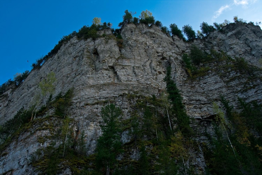 Скала Большое бревно - высота 60 метров