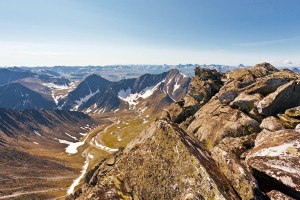 Вид на горы Янченко,Югра, ледники Югра и МГП-2