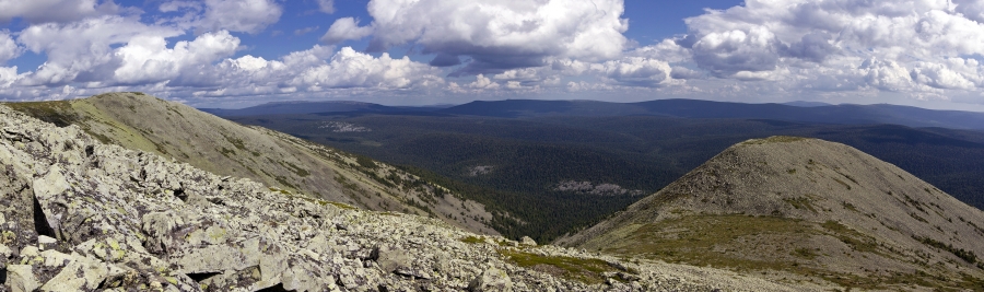 Вид с горы Мартай на восток